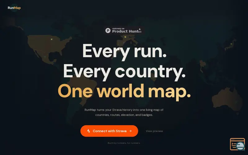 Screenshot of RunMap