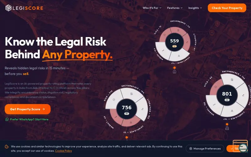 Screenshot of LegiScore