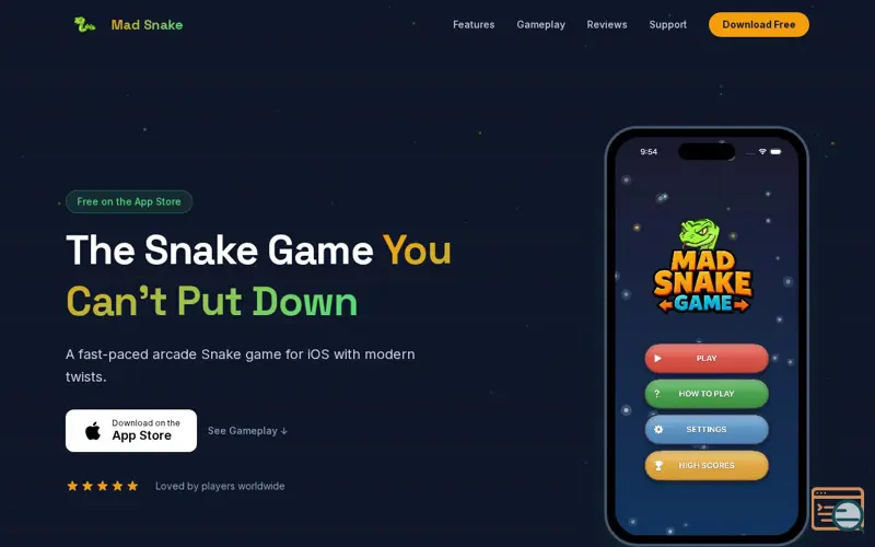 Screenshot of Mad Snake