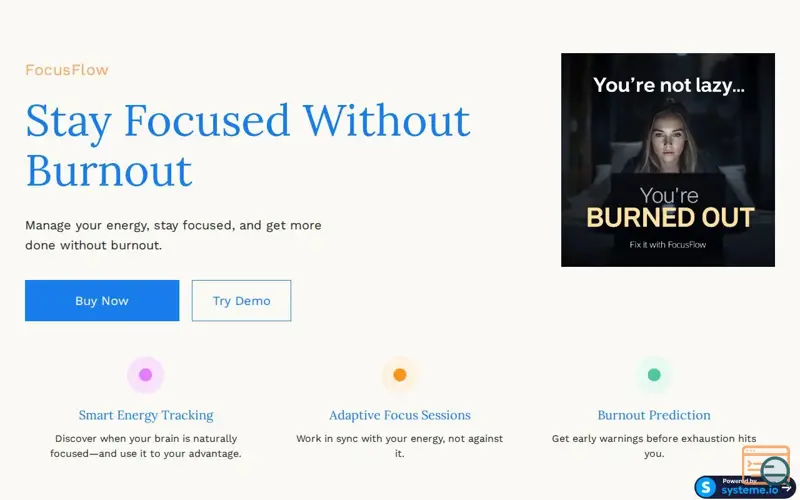 Screenshot of FocusFlow