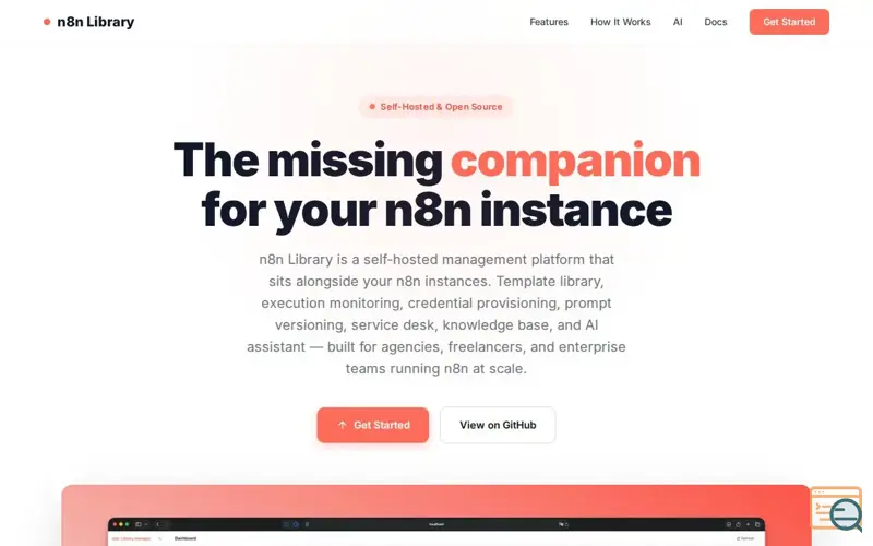 Screenshot of n8n Library