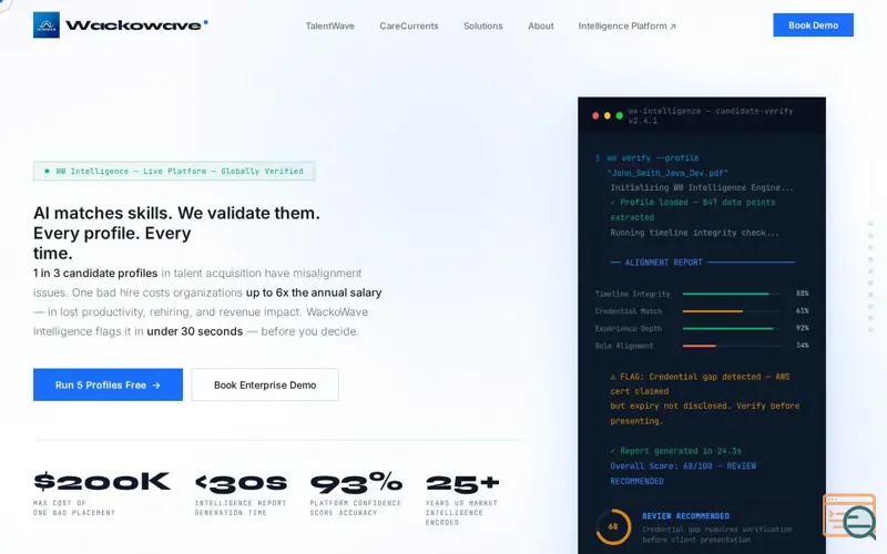 Screenshot of Wackowave