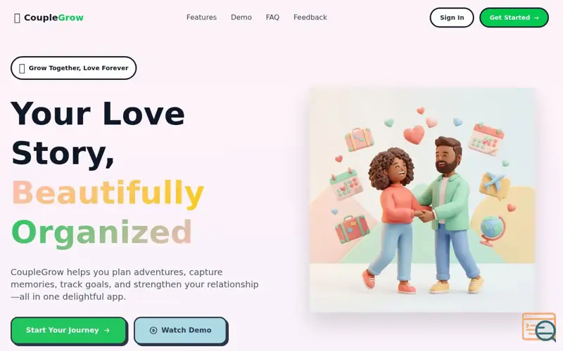 Screenshot of Couple Grow