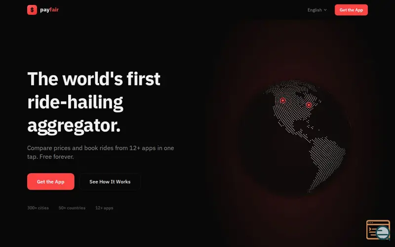 Screenshot of Payfair: Compare Ride Prices