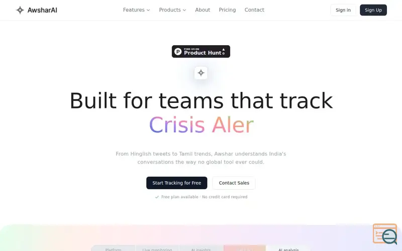 Screenshot of Awshar AI