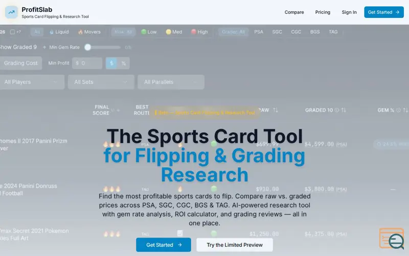 Screenshot of ProfitSlab