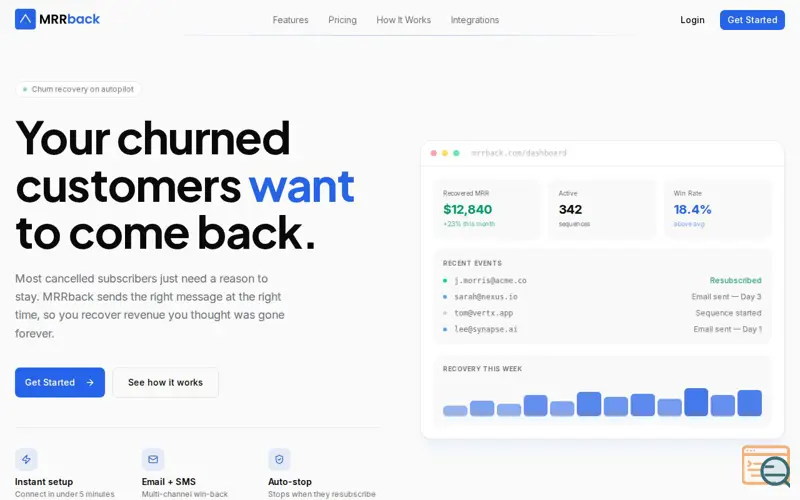 Screenshot of MRRback