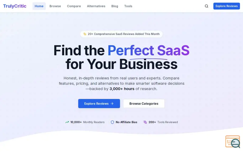 Screenshot of TrulyCritic