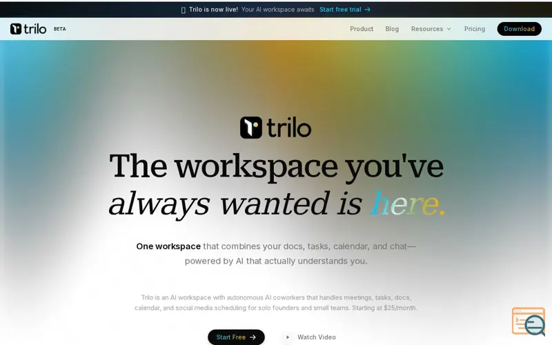 Screenshot of Trilo
