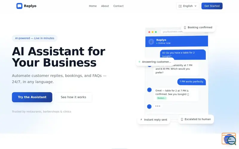 Screenshot of Replyo