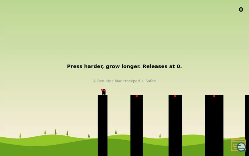 Screenshot of Stick Hero: Pressure Edition