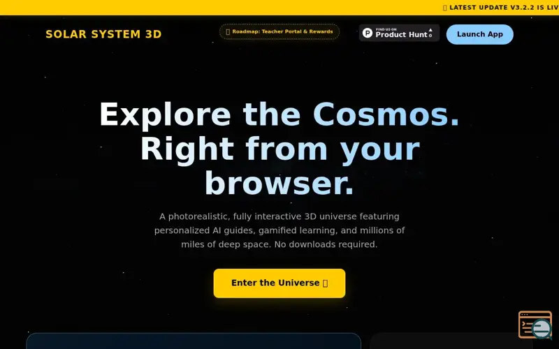 Screenshot of Solar System 3D