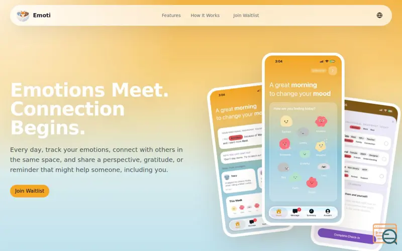 Screenshot of Emotiapp
