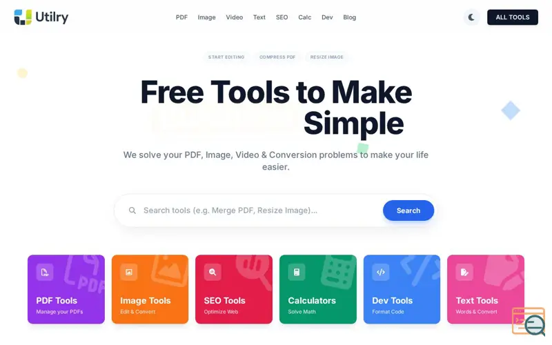 Screenshot of Utilry