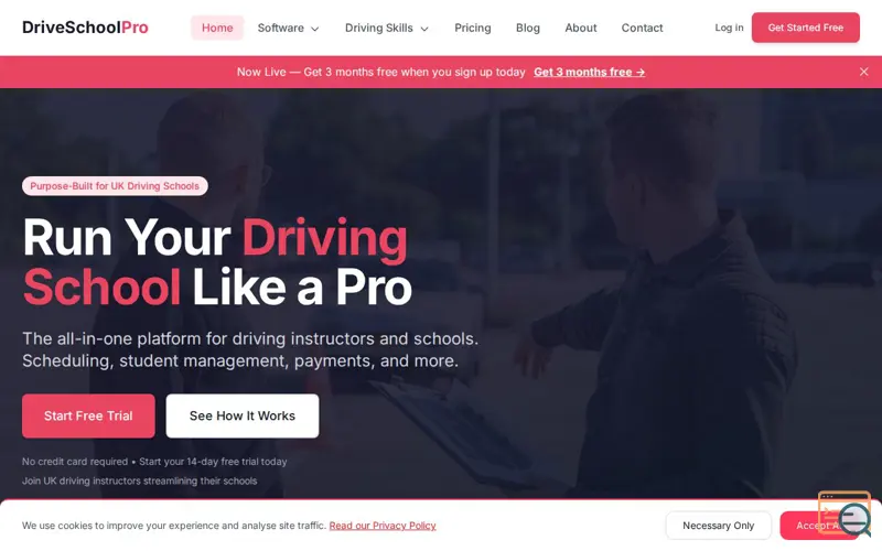 Screenshot of DriveSchoolPro