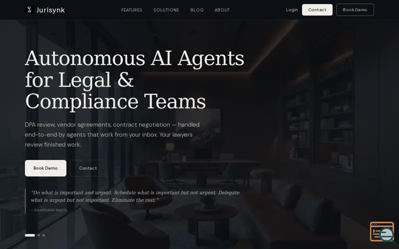 Screenshot of Jurisynk Review Tables