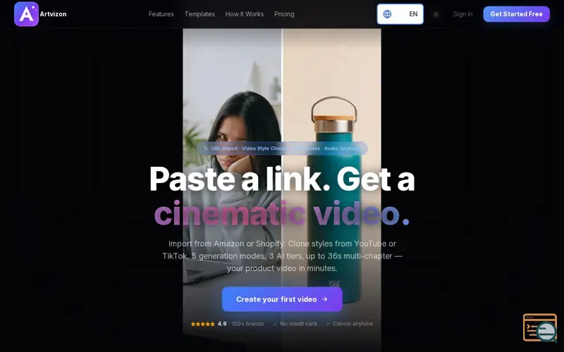 Screenshot of Artvizon