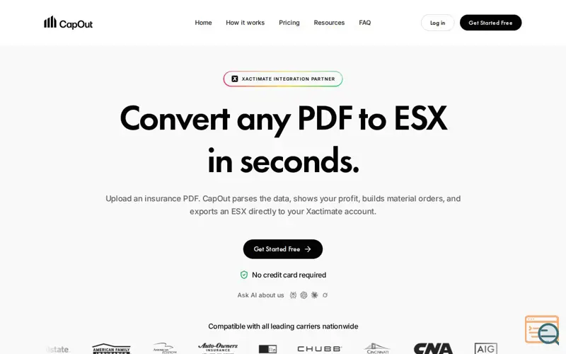 Screenshot of CapOut