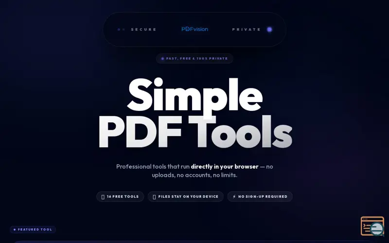 Screenshot of PDFVision