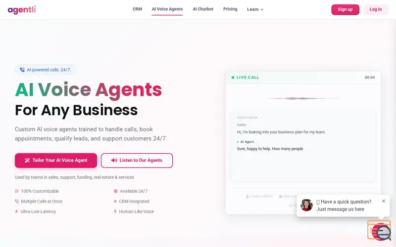 Screenshot of Agentli