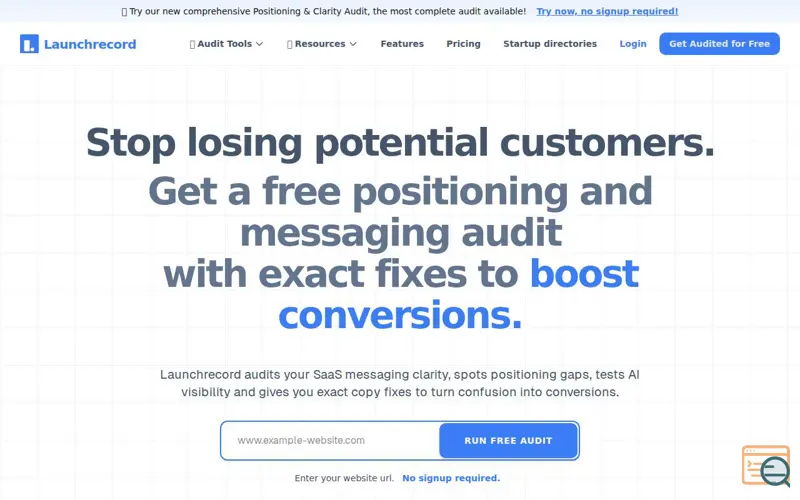 Screenshot of LaunchRecord