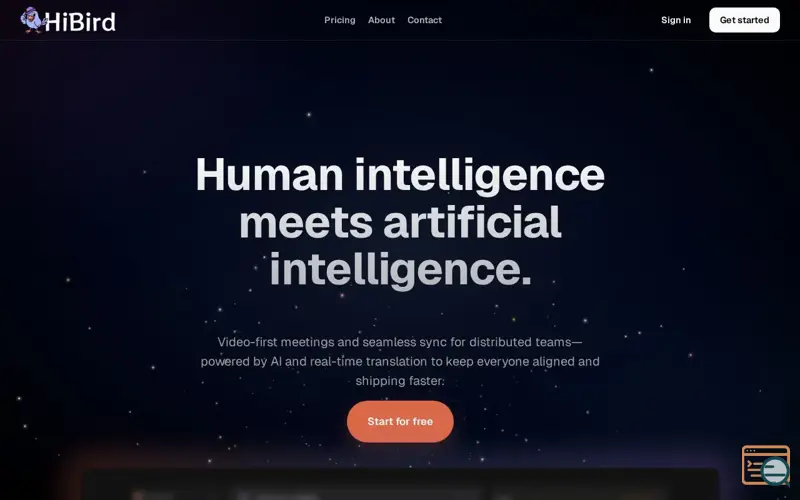 Screenshot of HiBird