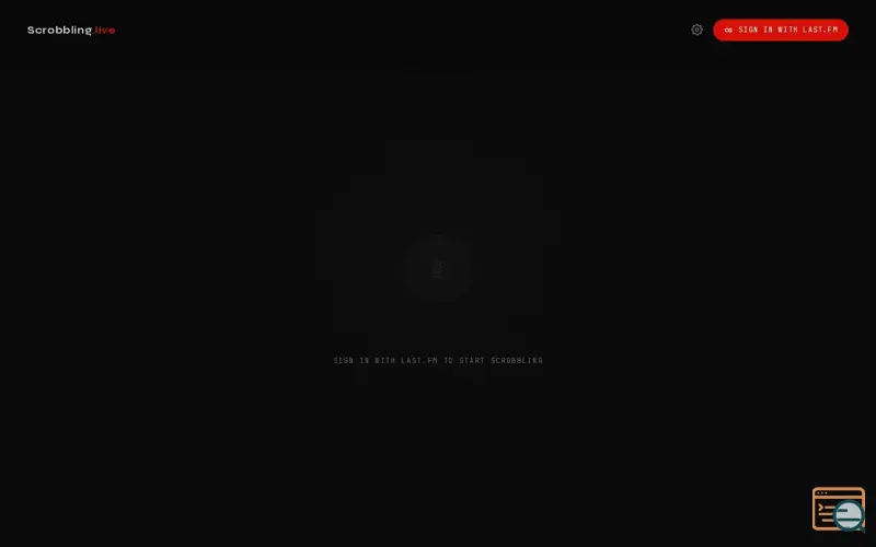 Screenshot of Scrobbling.live