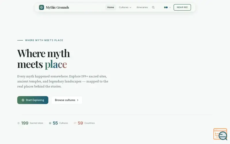 Screenshot of Mythic Grounds