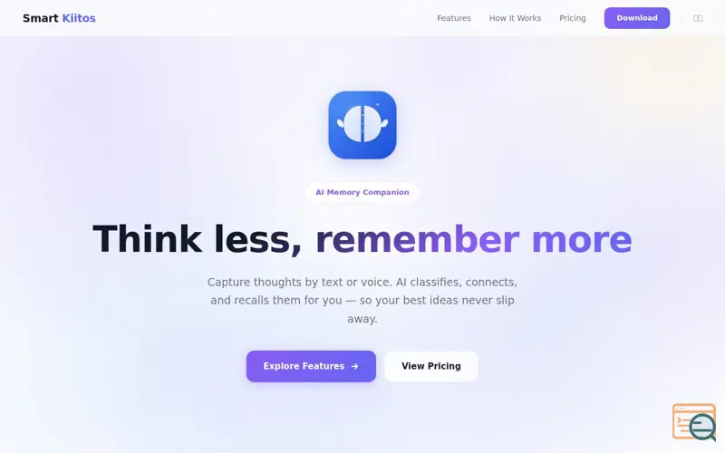 Screenshot of Second Brain - AI Memory