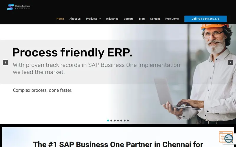 Screenshot of Strong Business Solutions