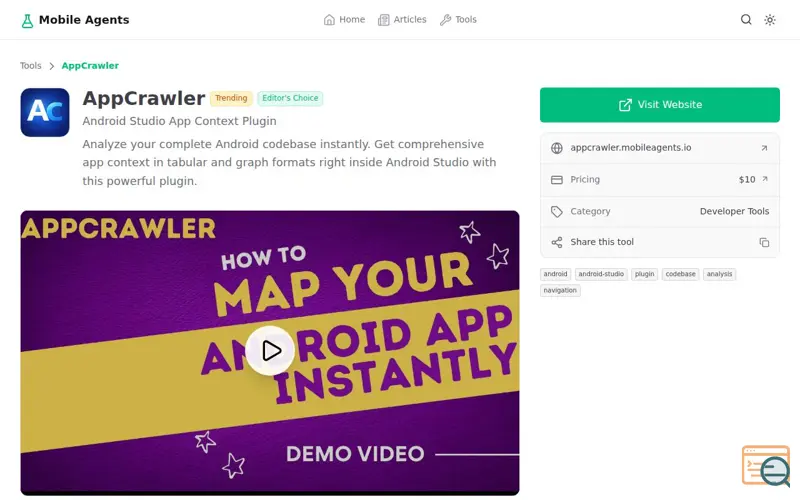 Screenshot of AppCrawler