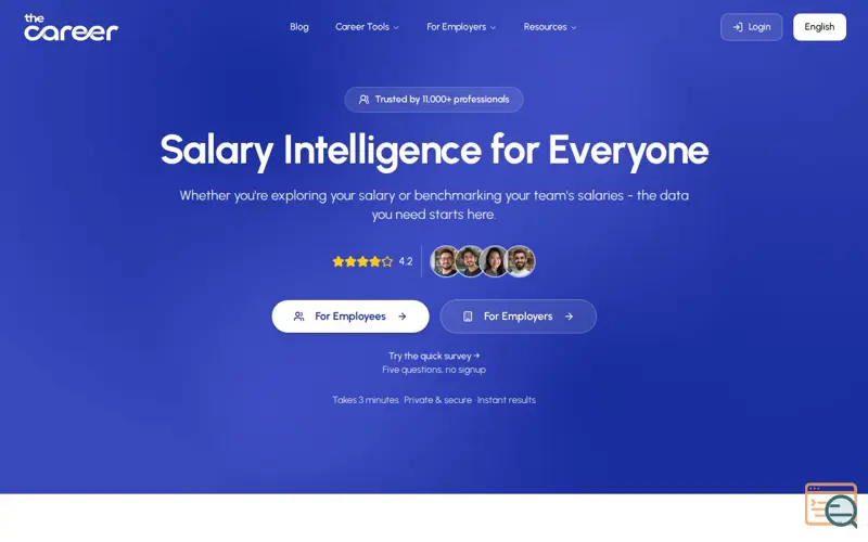 Screenshot of TheCareer