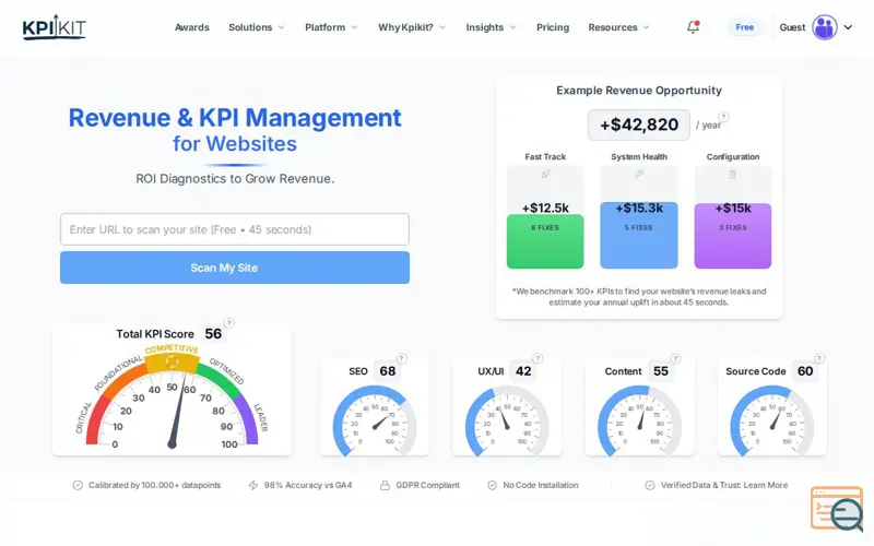 Screenshot of KPIKIT