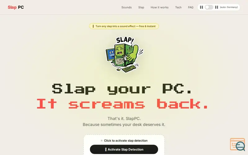 Screenshot of SlapPC