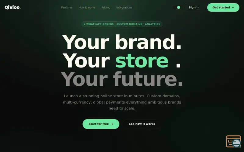 Screenshot of Qivioo