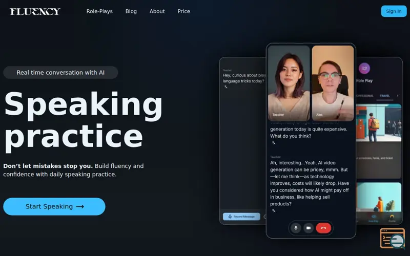 Screenshot of FluencyPal