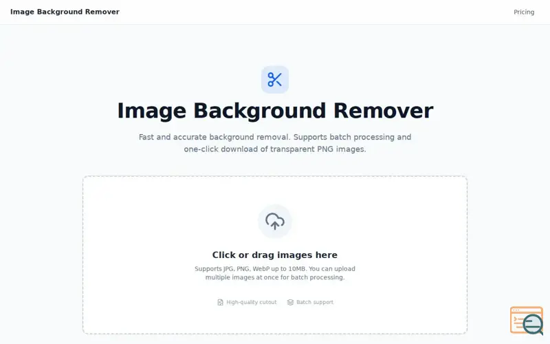 Screenshot of Create Next AppImage Background Remover