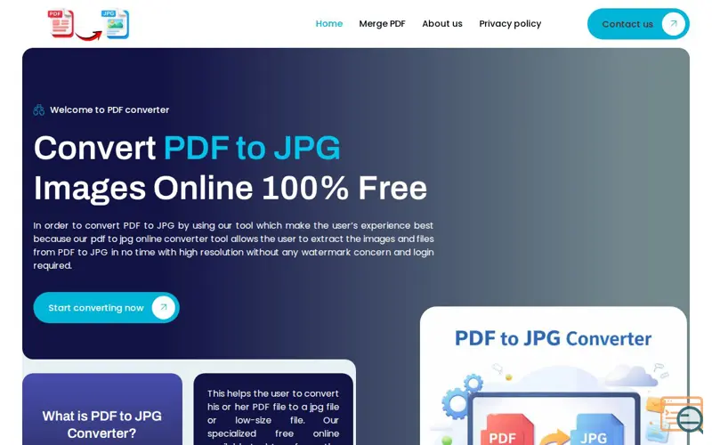 Screenshot of PDF to JPG Converter
