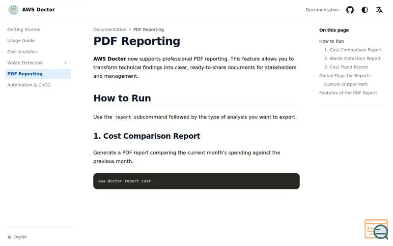 Screenshot of Awsdoctor