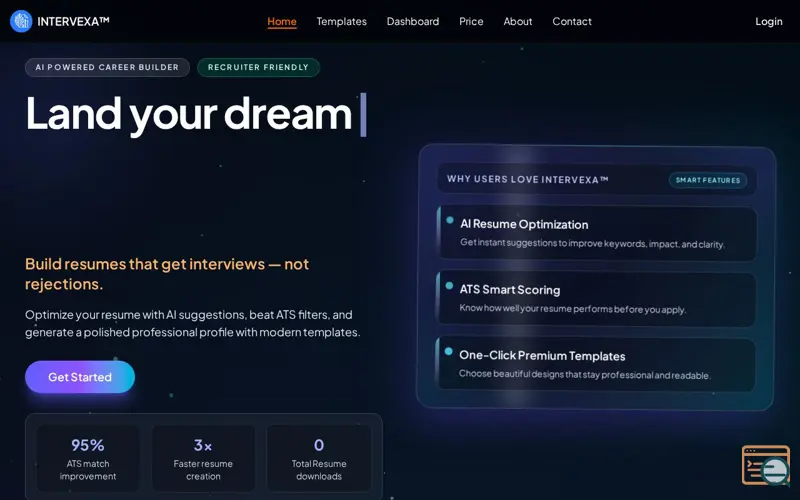 Screenshot of Intervexa™