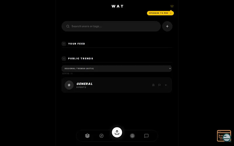 Screenshot of Wat Social