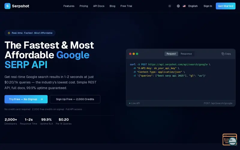 Screenshot of Serpshot