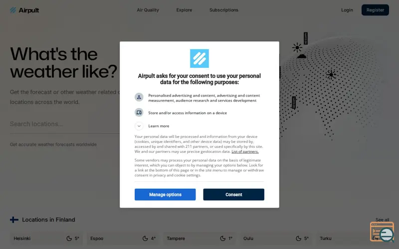 Screenshot of Airpult