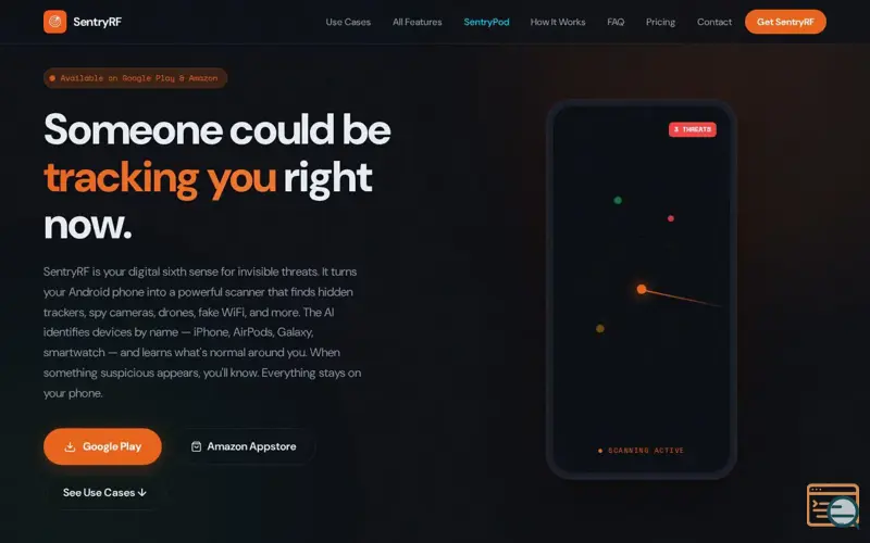 Screenshot of SentryRF: AI Tracker & Anti-Spy Detector