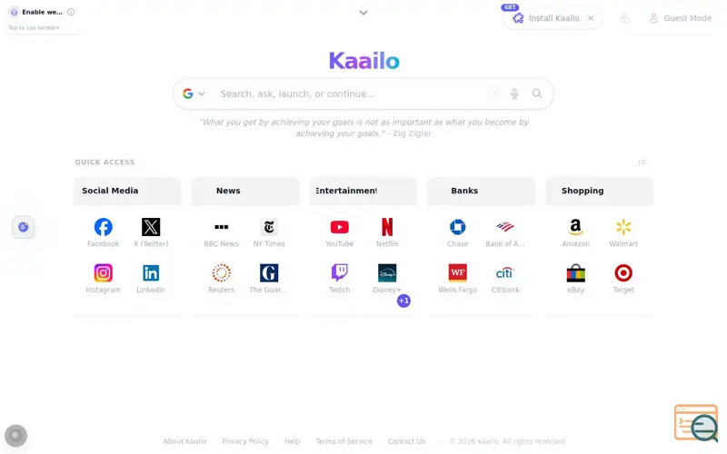 Screenshot of Kaailo