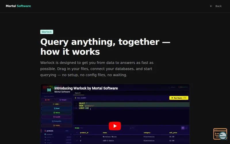 Screenshot of Warlock