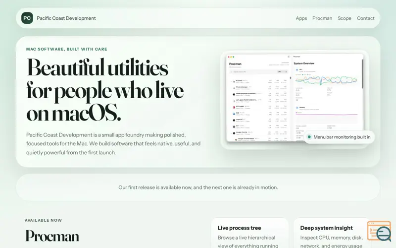 Screenshot of Procman