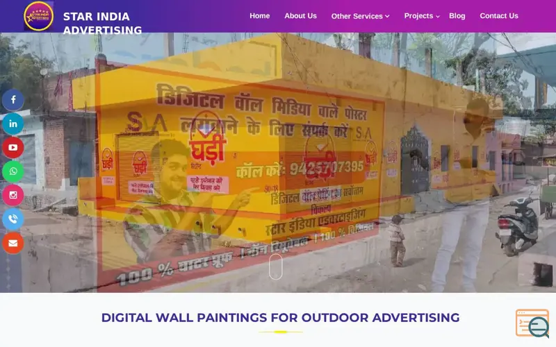 Screenshot of Star India Advertising