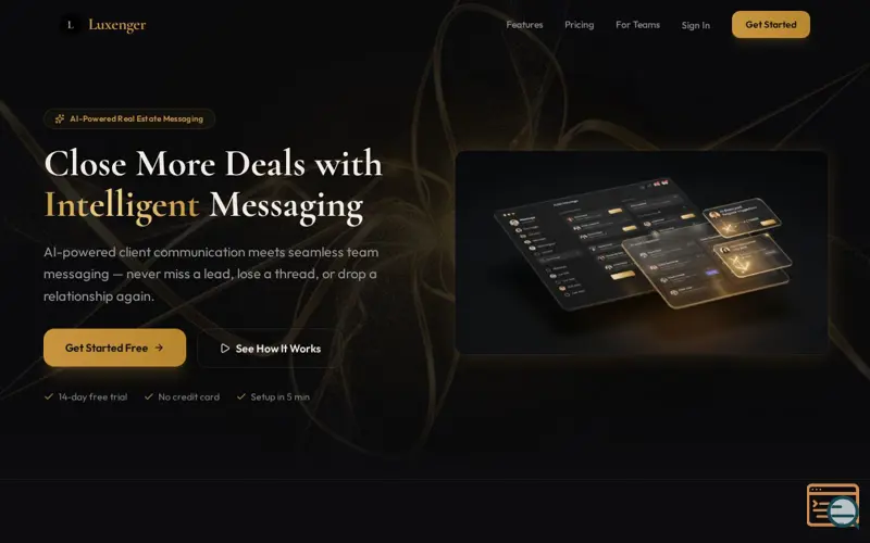 Screenshot of Luxenger
