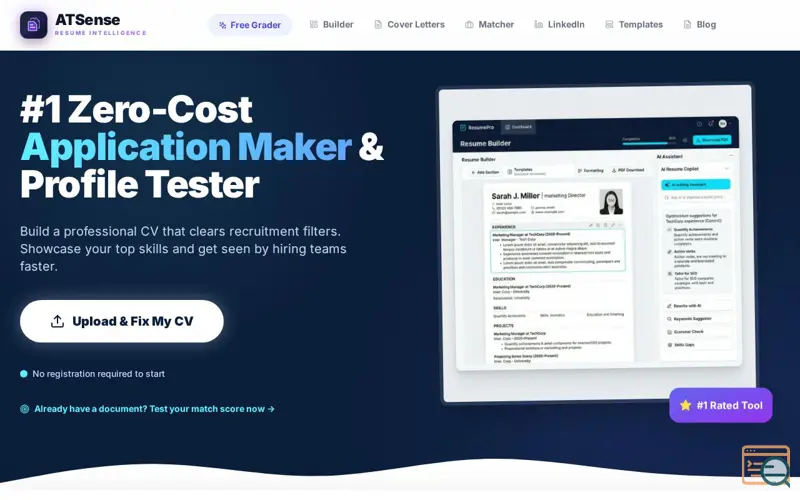 Screenshot of ATSense